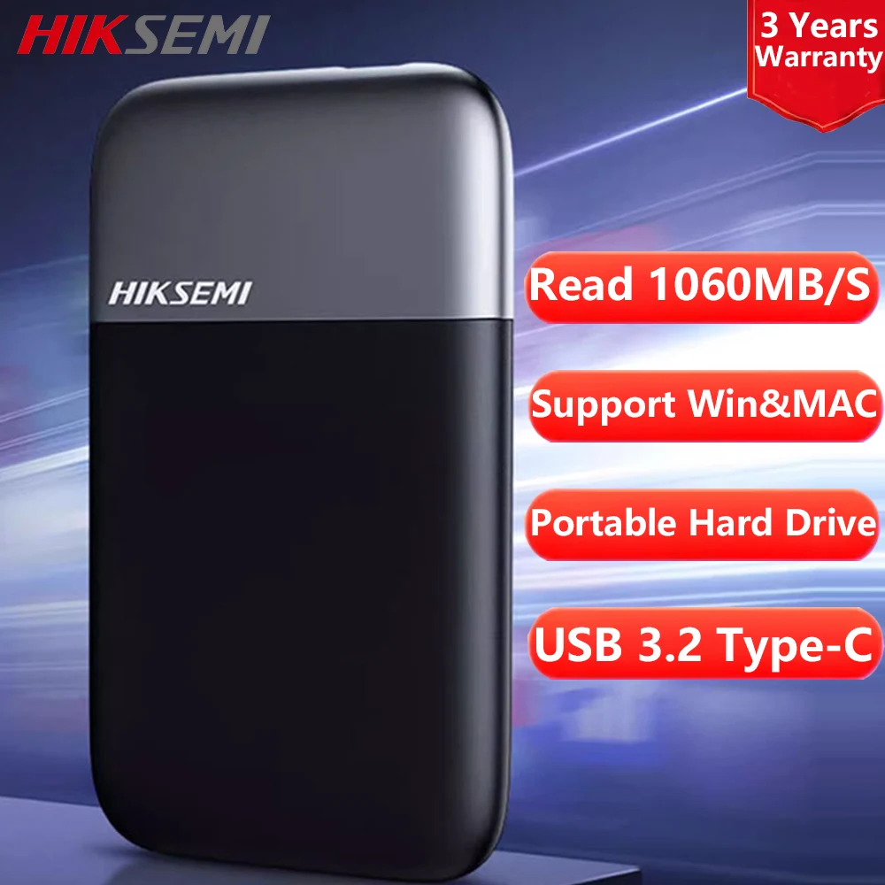 Hiksemi Esterno Portatile Ssd 2Tb Ssd 1Tb Dischi Rigidi Esterni 512Gb Usb 3.1 3.2 Ssd Esterno Pen Drive 2Tb Pssd Per Laptop