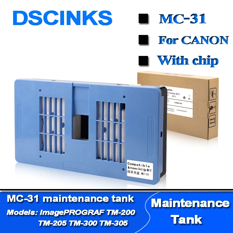 Mc-31 Serbatoio Di Manutenzione Per Canon Imageprograf Tm-200 Tm-300 Tm-305 Tm-5305 Tm-5200 Tm-5205 Stampanti Mc 31 Box 1156 C005Aa