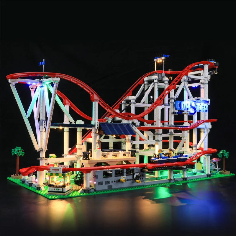 Kit Luce Led Per Lego 10261 Montagne Russe Building Blocks Giocattolo In Mattoni (Solo Luce A Led, Senza Modello Di Blocchi)