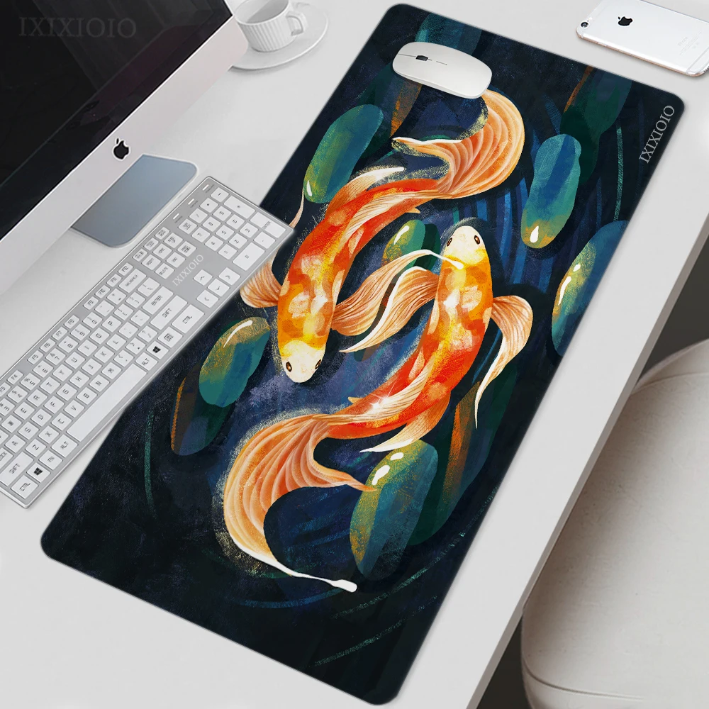 Mouse Pad Gamer China Gossip Art Fish Xl Hd Computer Nuovo Mousepad Xxl Tastiera Meccanica Pad Gaming Laptop Table Mat