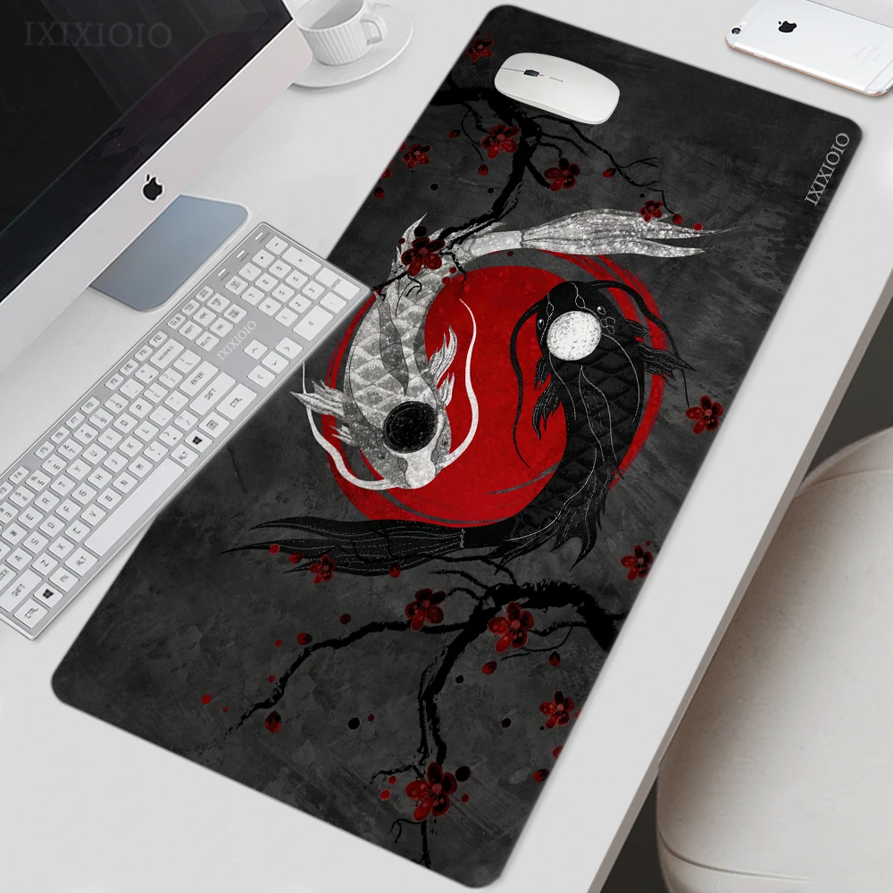 Mouse Pad Gamer China Gossip Art Fish Xl Computer New Hd Home Mousepad Xxl Mousepads Tappeto Per Ufficio Tappetino Morbido