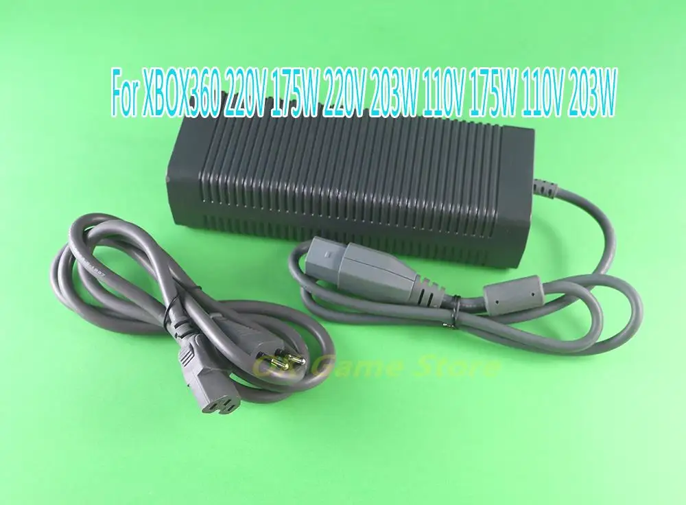 Caricabatterie Adattatore Di Alimentazione Ca Spina Ue Usa 110V E 175W 110V E 203W 220V E 175W Per Xbox 360 Phat Xbox 360 Alimentatore Grasso Per Xbox