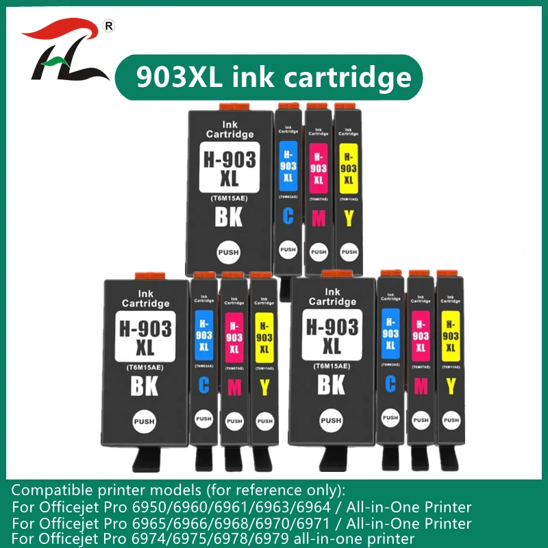 903Xl Per Hp 903Xl 903Xl Hp 903Xl Cartuccia D'Inchiostro Compatibile Per Stampante Hp Officejet Pro 6950 6960 6970 6975
