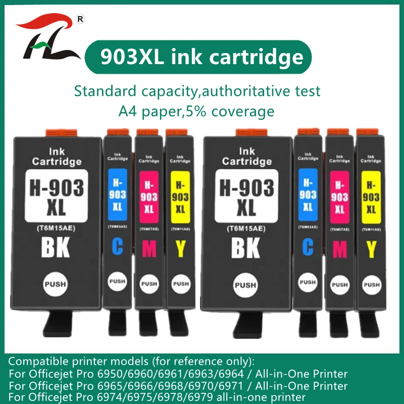 903Xl Per Hp 903Xl 903Xl Hp 903Xl Cartuccia D'Inchiostro Compatibile Per Stampante Hp Officejet Pro 6950 6960 6970 6975