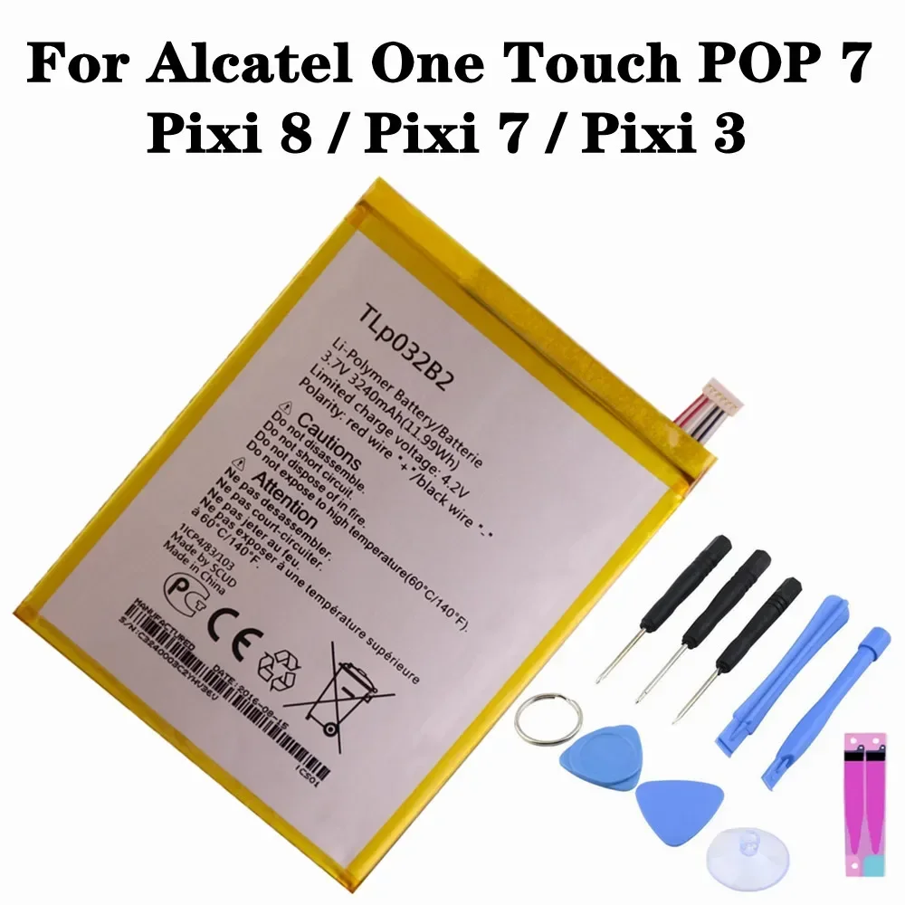 Batteria Tlp032B2 Per Batteria Per Tablet Alcatel Pixi 3 / Pixi 7 /Pixi 8 9006W One Touch Pop 7 P310 P310A Ot-P330X Batterie Tlp032Bd