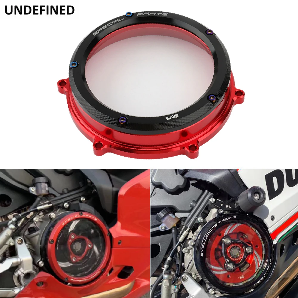 Moto Racing Clear Clutch Cover Guard Per Ducati Panigale V4 V4S Speciale 2018-2022 Panigale 1100 1000 V4