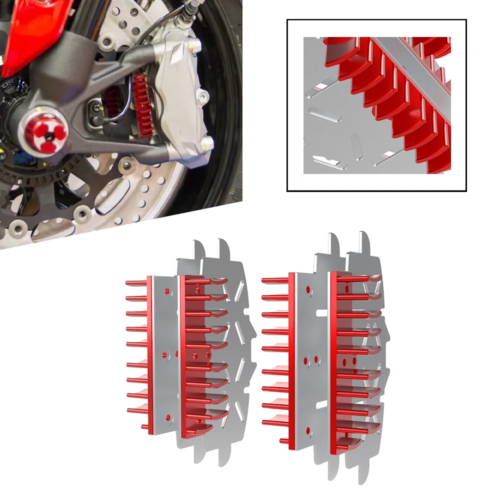 Per Ducati Superbike 848 Evo Usa Corse Se 848 850 2011 2012 2013 Moto Break Caliper Dissipatore Di Calore Piastra Di Rottura Parti Del Radiatore