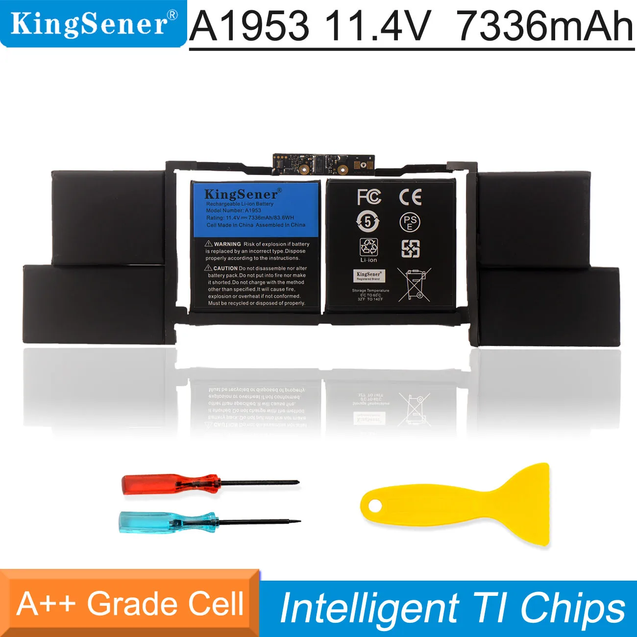 Batteria Per Laptop Kingsener A1953 Per Apple Macbook Pro A1990 Touch Bar Da 15 "(Metà 2018 / 2019) Emc3215 Emc3359 Mr962Ll 11.4V 83.6Wh