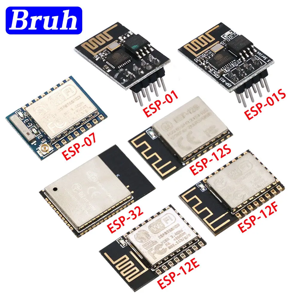 Esp8266 Esp-12F Serial Wifi Moule Esp-01 Esp-07 Esp-12S Esp-12E Esp-01S Modulo Wireless Wifi Seriale Ricetrasmettitore Wireless Esp32