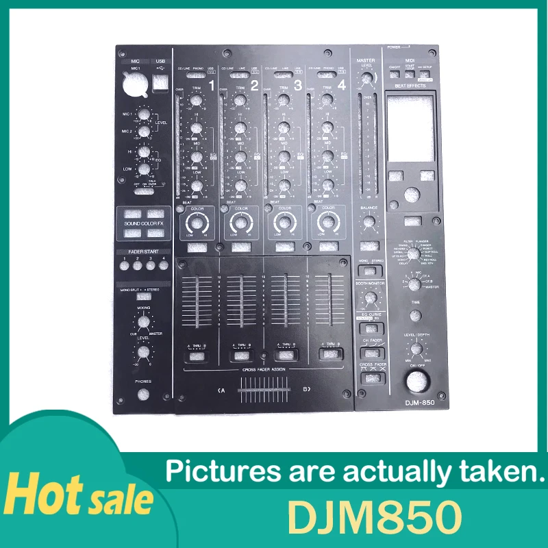 Djm850 Djm-850 Black Panel Dj Disc 850 Piastra Di Ferro Set Completo Fader Big Plate
