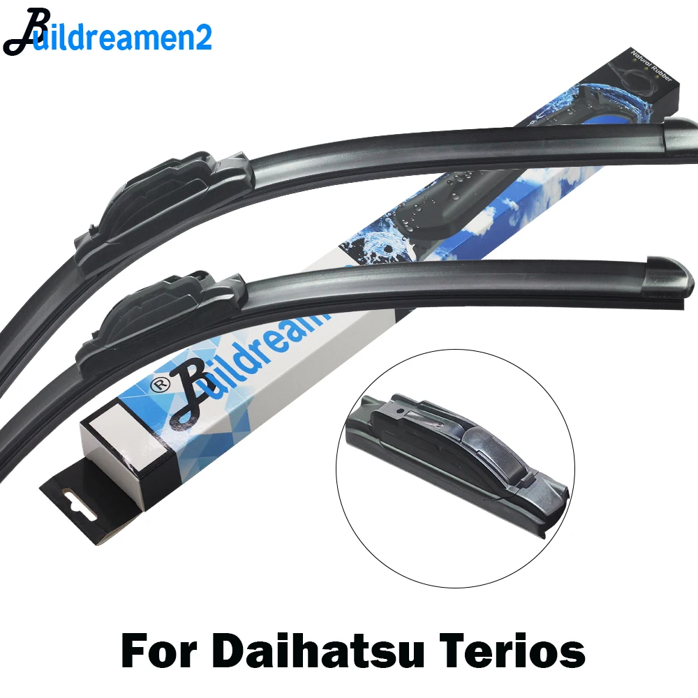Buildreamen2 Styling Auto Di Gomma Tergicristallo Lama Tergicristallo Misura Gancio Braccia Per Daihatsu Terios 1997-2017