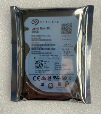 Seagate 7200 Rpm 32M High Speed 500G Serial Port Sata3 Notebook Hard Disk Black Disk 2.5 Inch Mechanical Disk 7Mm
