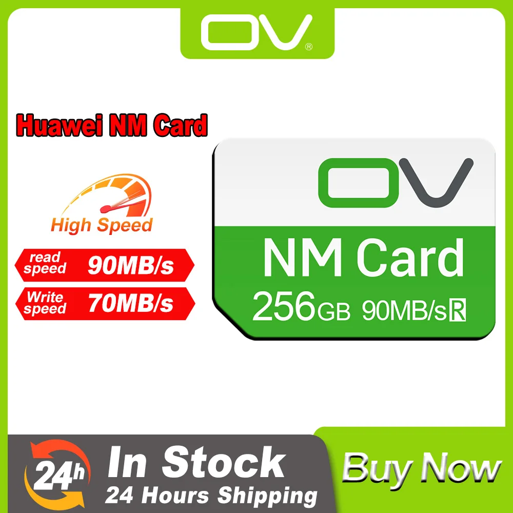 Ov Mini Nano Memory Micro Sd Sim Card Per Huawei P30 P40 Mate 20 40 50 Pro Lite Honor Enjoy 256Gb 125Gb 64Gb Nm Card Ncard