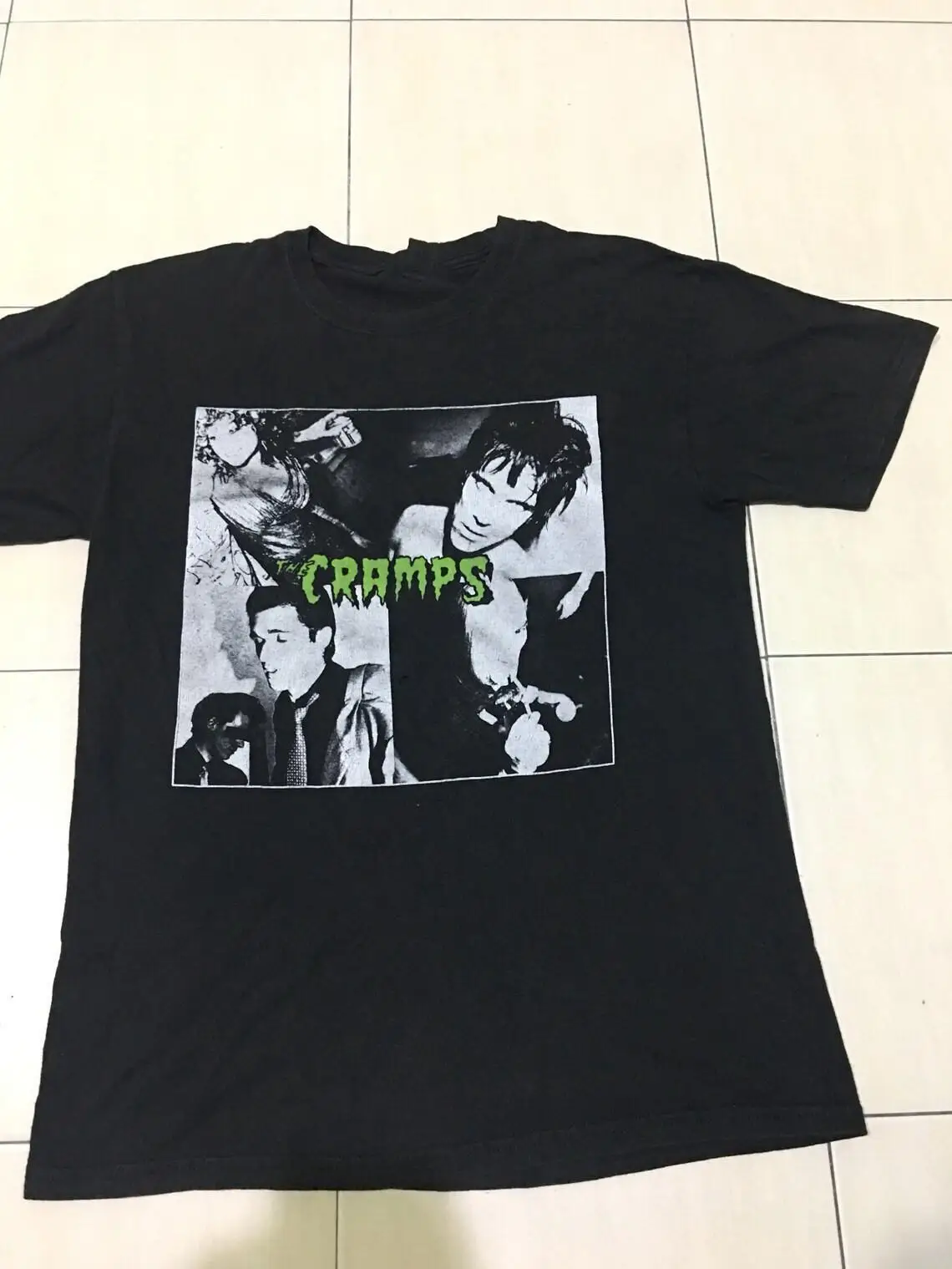 Rare Vintage Anni '90 I Crampi Punk Band Promo Tour Shirt T757 Maniche Lunghe