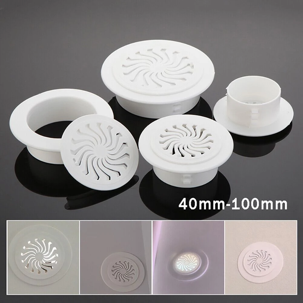40-100Mm Copertura Del Foro Dell'Aria Condizionata Tappo Antipolvere Tappo Decorativo A Parete Rotonda Sistemi Di Griglia Di Ventilazione Dell'Aria Co