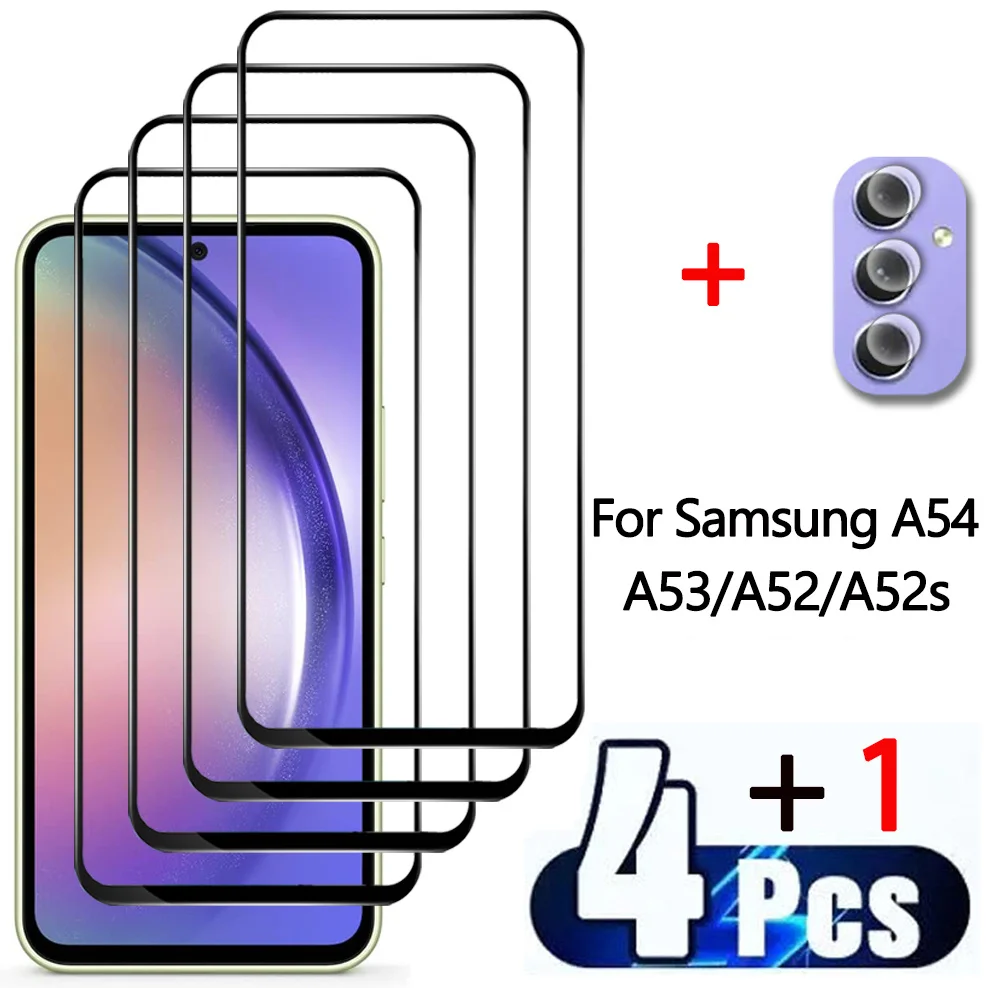 A54 5G Vetro, Vetro Temperato Samsung A54 A53 A52S Vetro A52 5G Screen Protector Samsung A52S Fotocamera Pellicola A53 5G Samsung Galaxy A54 Glass