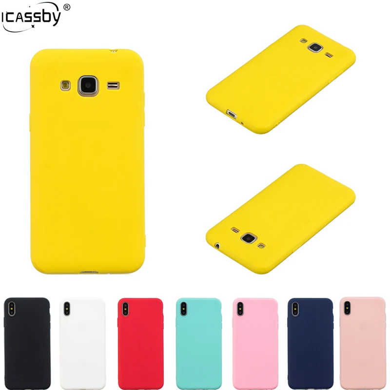 Per Samsung Galaxy J3 2016 Caso Di Colore Della Caramella Molle Della Copertura Posteriore Di Tpu Fundas Per Samsung J3 2016 J3 6 Caso Per Samsung J3 