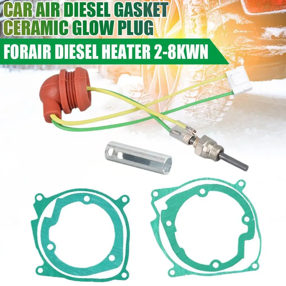 7Pcs Air Diesel Heater 12V Ceramic Glow Plug Burner Blower Guarnizione Filtro Per Webasto Eberspacher 3-8Kw Car Truck Van Boat