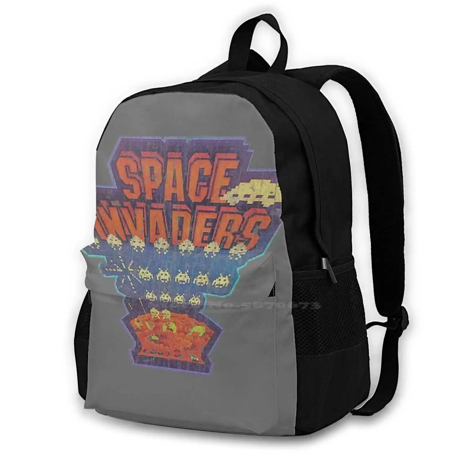 Space Overglassers 1980 Donna Uomo Adolescenti Laptop Borse Da Viaggio Per La Scuola Space Invass Iron On Arcade 1970S Vintage Retro Wizard Magic