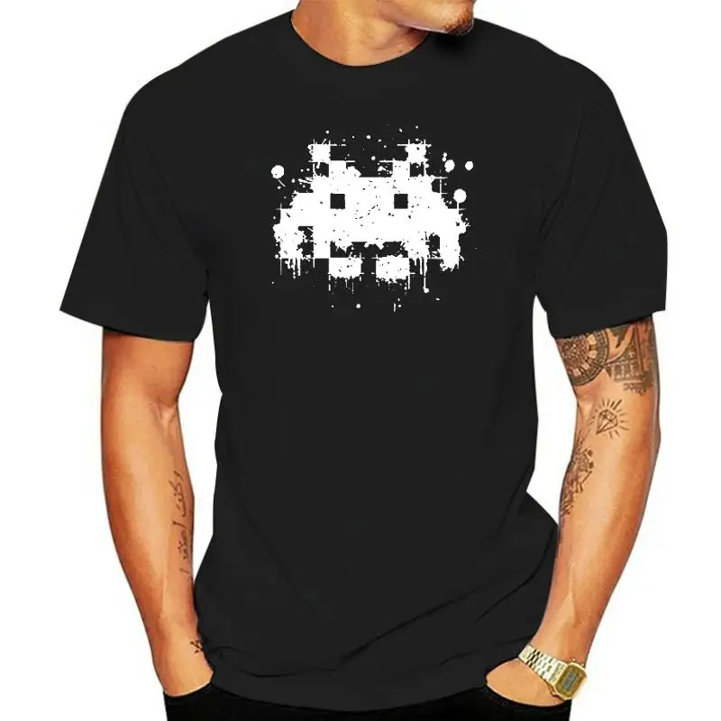 Maglietta Space Invader Classic Shooting Game Teen Camiseta Cotton Gift For Vintage Retro Arcade Player T-Shirt