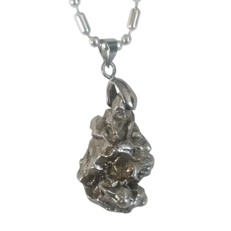 Campo Del Cielo Argentine Iron Meteorite Pendant Natural Iron Meteorite Specimen Collection Crafts