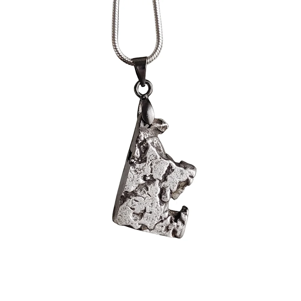 Campo Del Cielo Argentina Iron Meteorite Pendant Collection Di Campioni Di Collana Di Meteoriti In Ferro Naturale