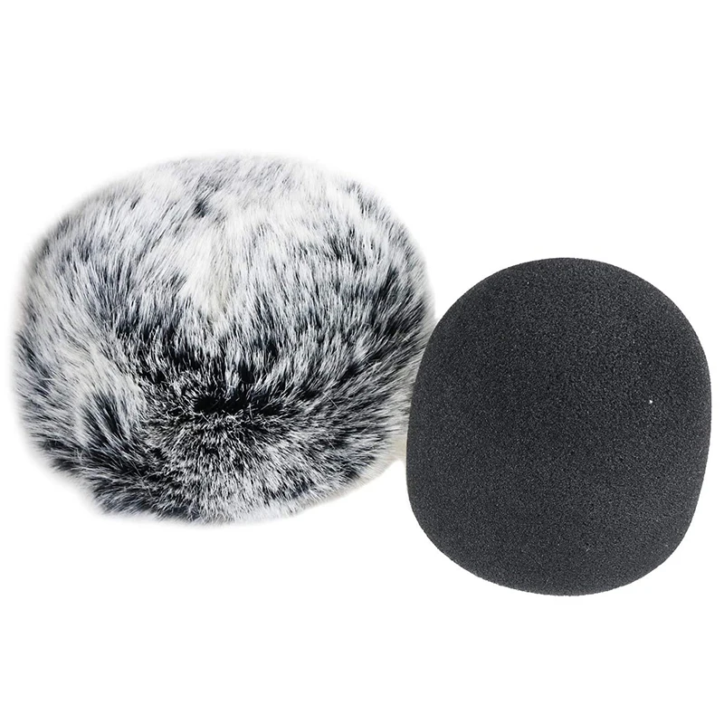 Parabrezza In Schiuma Per Parabrezza Peloso-Per Blue Yeti, Blue Yeti Pro Usb Microfono Filtro Per Parabrezza (2 Pezzi)