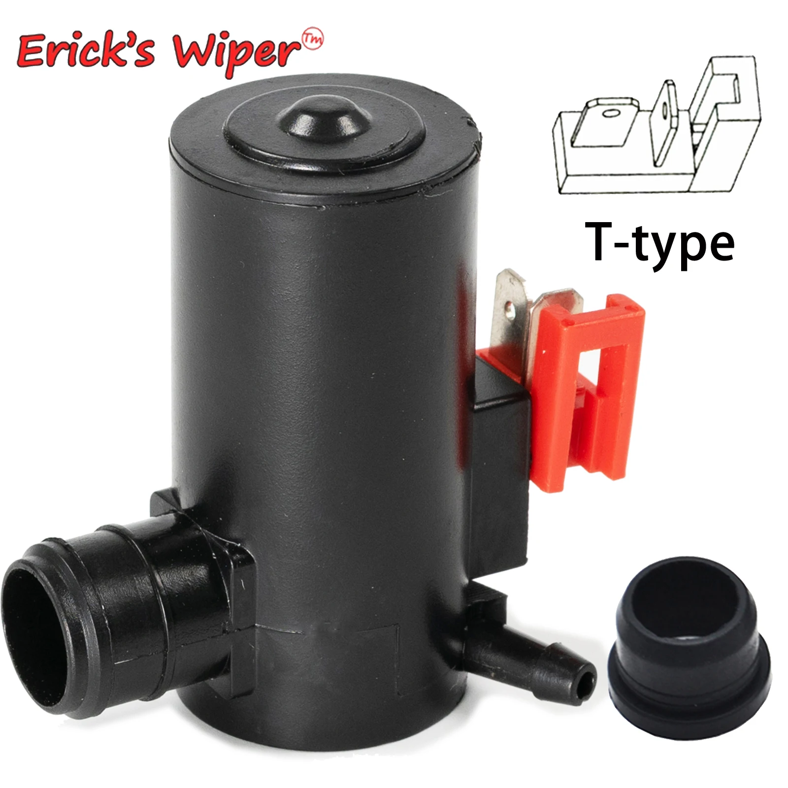 Ener'S Wiper Parabrezza Anteriore Tergicristallo Rondella Pompa Motore A Spruzzo Con Passacavo Per Suzuki Grand Vitara Mk2 2005 - 2014