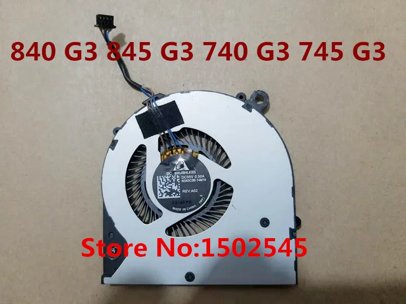 Free Shipping Original Laptop Cpu Cooling Fan For Hp Elitebook 840 G3 845 G3 740 G3 745 G3 Fan 821163-001 Ns65C00-14M16