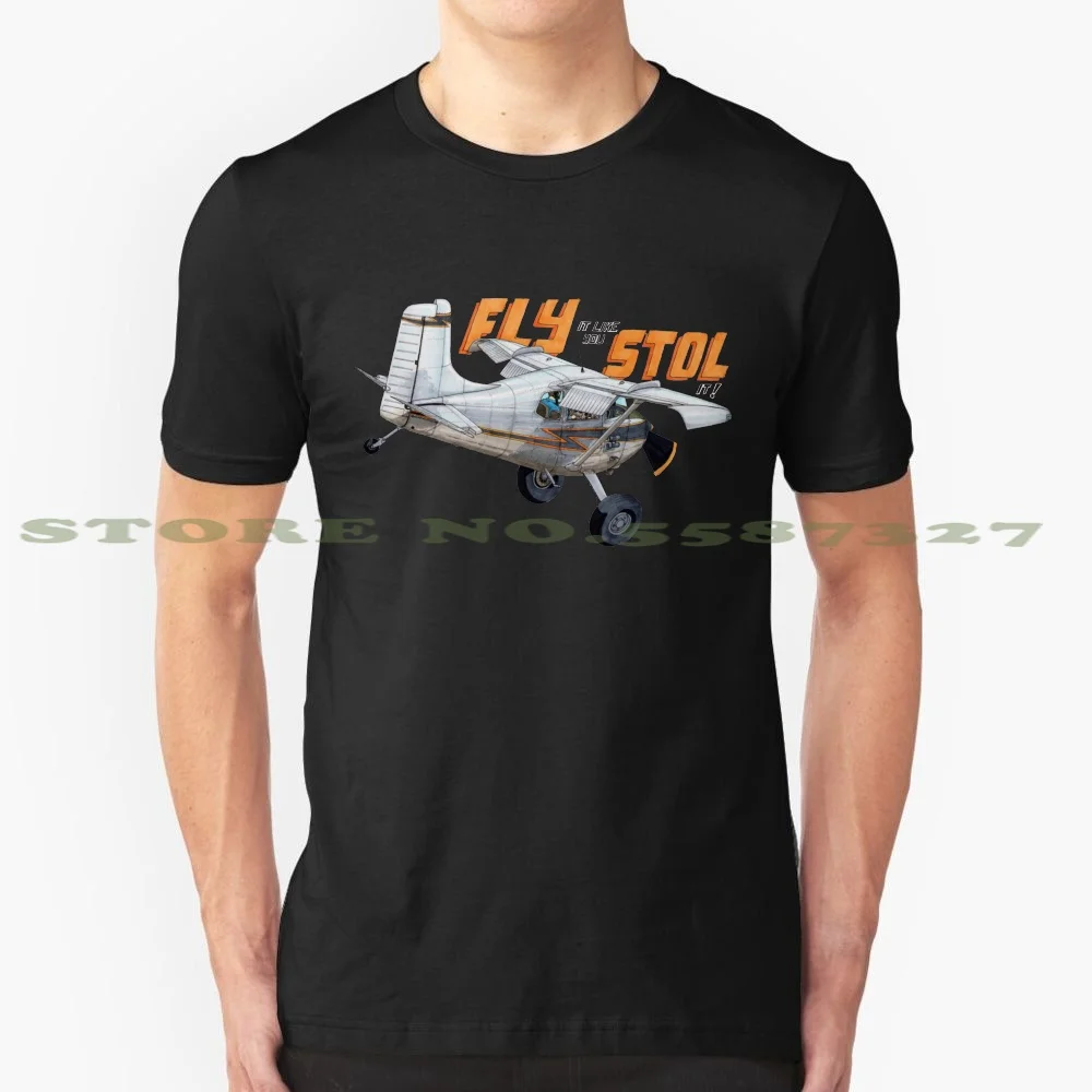 Coda Dritta Stol Fashion Vintage Tshirt Magliette Cessna Airplane Aviation Avgeek Stol Cartoon Airplane Flight Flying Pilot