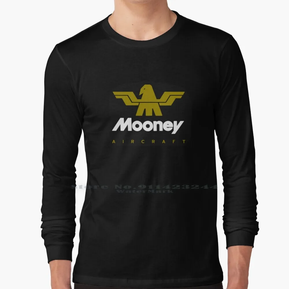 Mooney Vintage Usa T Shirt 100% Puro Cotone Mooney Vintage Pilot Travel Holiday Vacation Usa Cessna Piper Plane Boeing Fathers