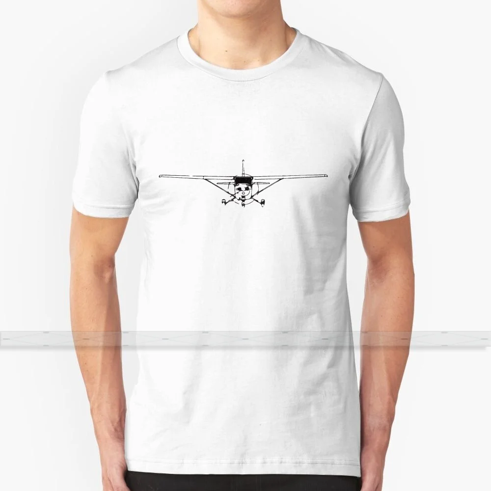 Cessna 172 Skyhawk - Single - Engine General Aviation Airplane T - Shirt Uomo 3D Print Summer Top Girocollo T - Shirt Donna