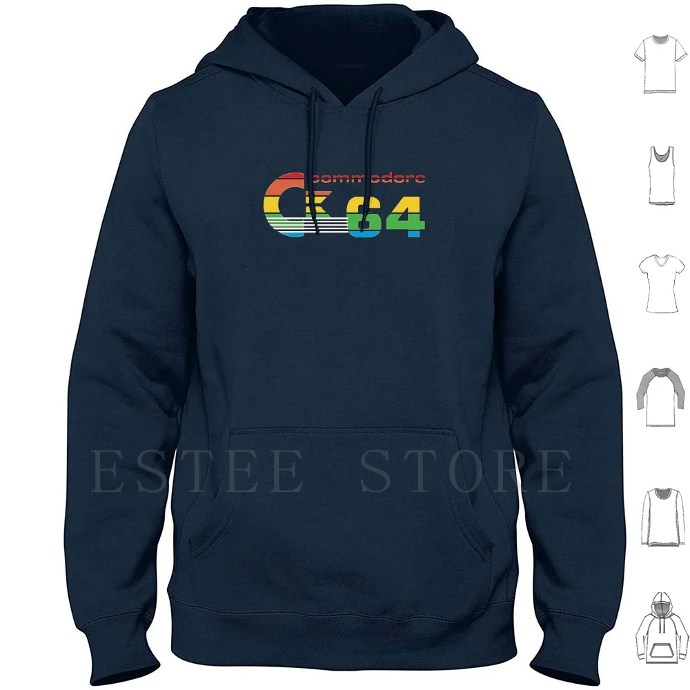 Il Commodore 64 Felpa Con Cappuccio Manica Lunga Commodore 64 Cbm 64 Tastiere Per Computer Scheda Madre Commodore Pet