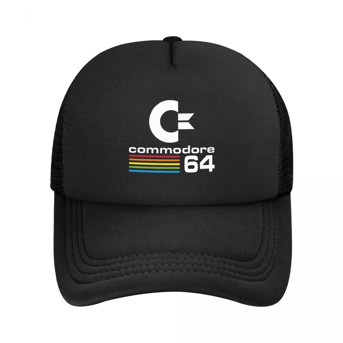 Uomo Donna Vintage Commodore 64 Computer Trucker Caps Retro Mesh Baseball Caps Snapback Caps Cappello Da Sole Cappellini Da Sole Regolabili Estate