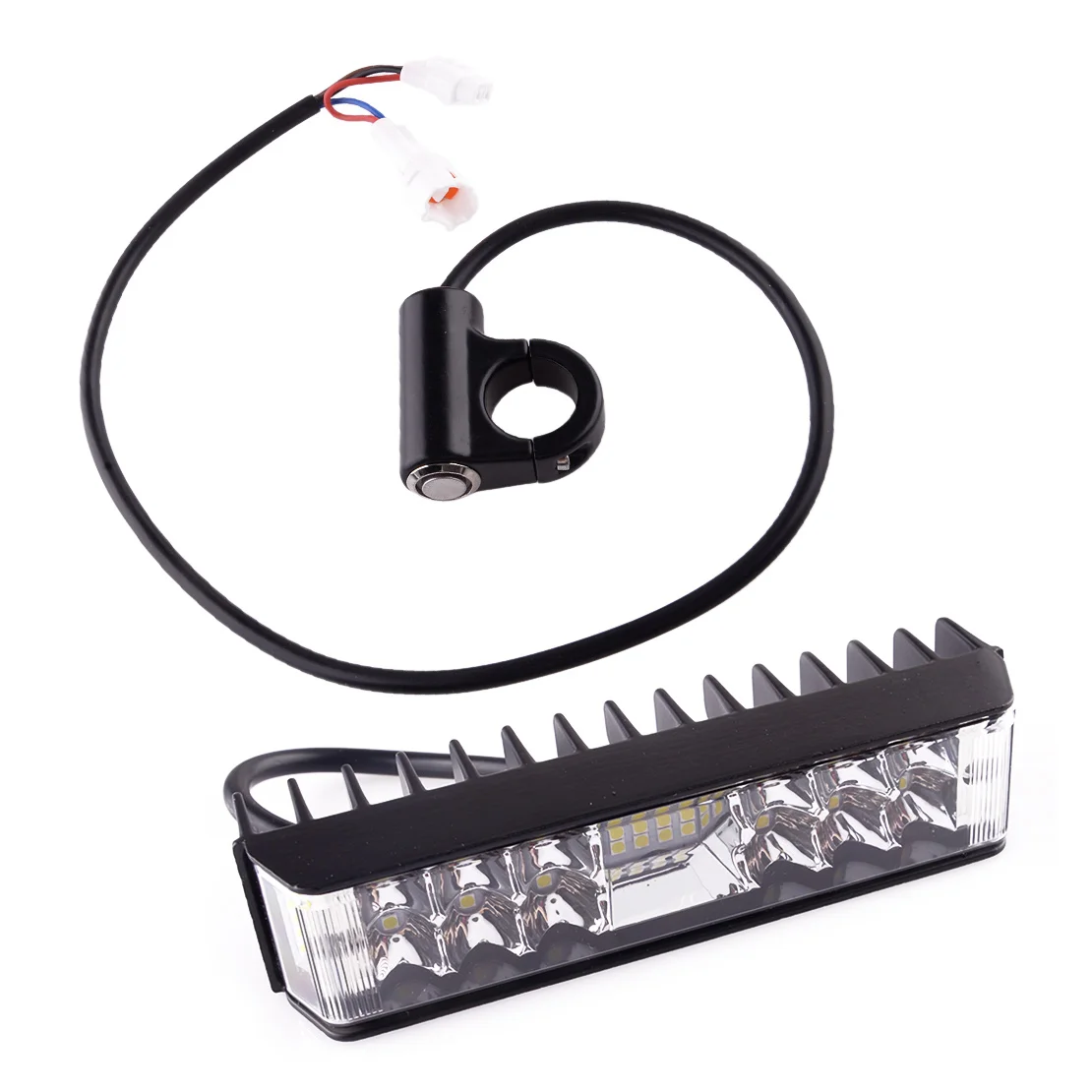 Luce Lampeggiante Anteriore Led Interruttore Barra Faro 6000K Ip67 Adatto Per Talaria Sting E-Bike 18W
