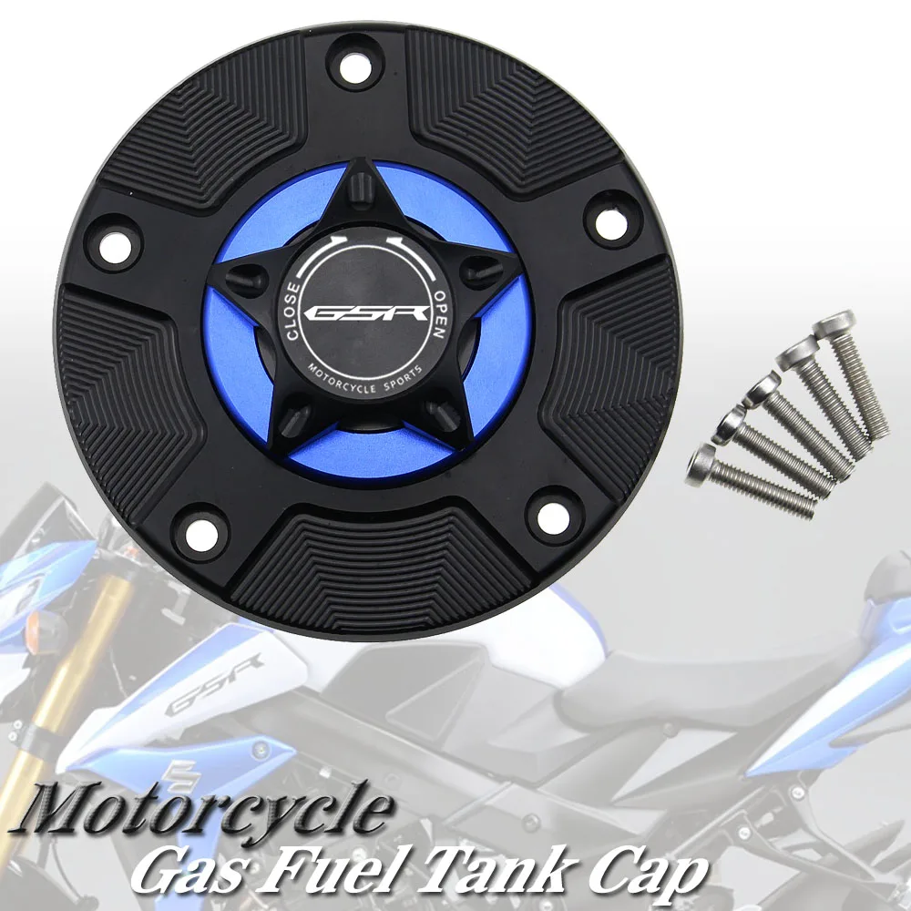 Tappo Serbatoio Carburante Gas Per Suzuki Gsr750 Gsr 750 Gsr-750 2011-2016 Coperchio A Sgancio Rapido Cnc Moto