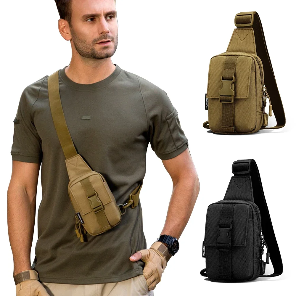 Tactical Chest Bag Military Trekking Pack Edc Borsa Sportiva Borsa A Tracolla Crossbody Pack Assault Pouch Per Escursionismo Ciclismo Campinga