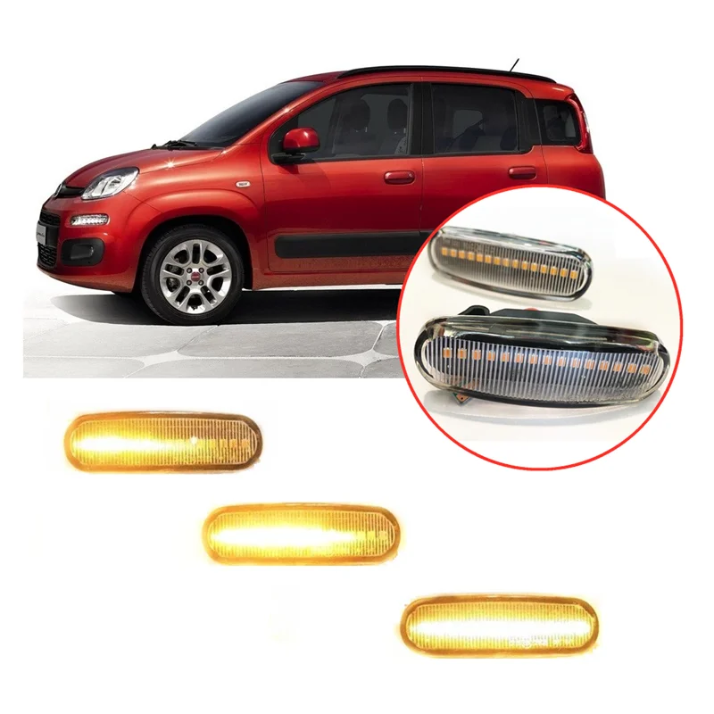 Adatto Per Fiat Panda 169 2003-2011 Panda 312 2012-2019 Dinamico Indicatore Led Indicatore Laterale Della Luce Di Segnale