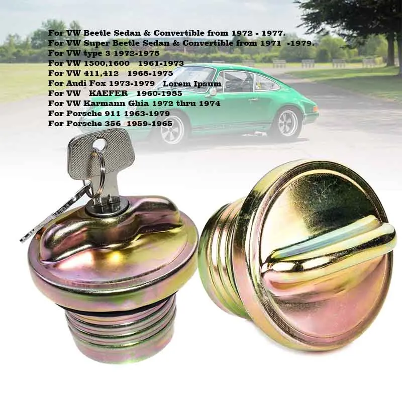 Novità Per Vw Bug Ghia Super Beetle Karmann Ghia Tappo Gas Di Bloccaggio 321201551H,113201551H