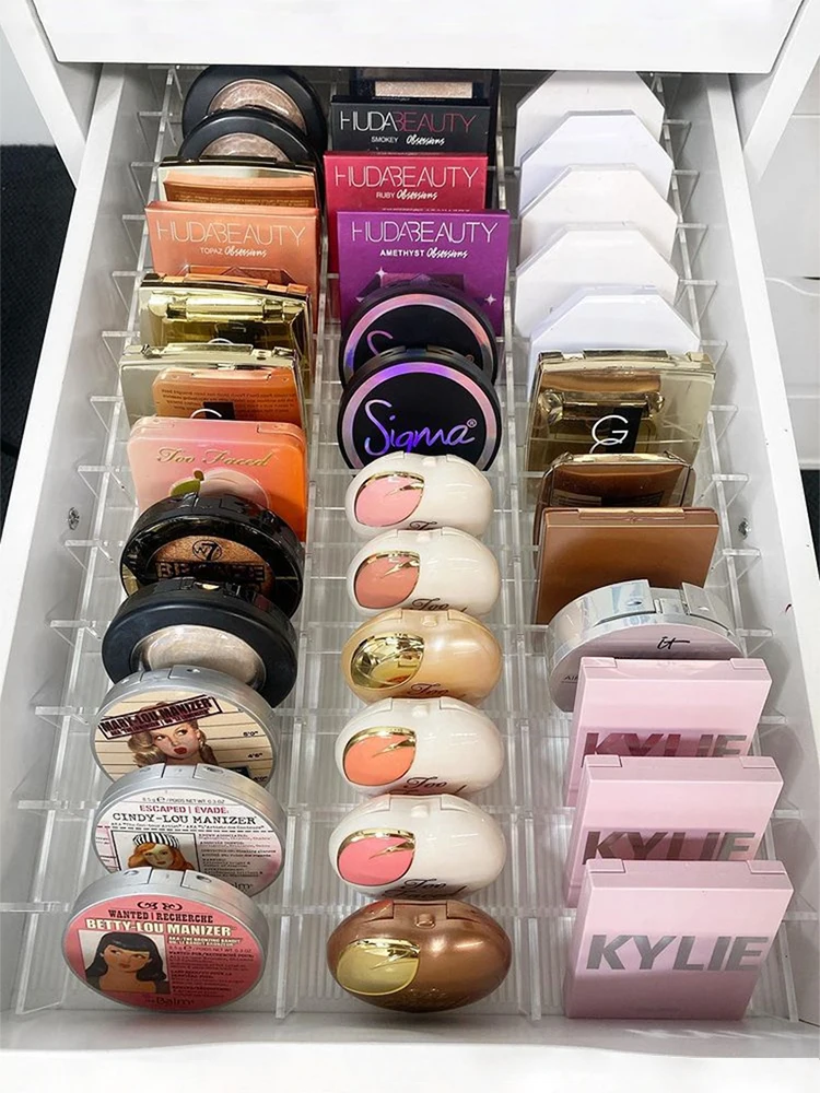 Set Di Divisori Acrilici Anon Per La Cassettiera Malm Di 6 Cassetti/Specchio, Divisori Per Cassetti Malm Organizer Per Trucco In Acrilico, Custodia Pe