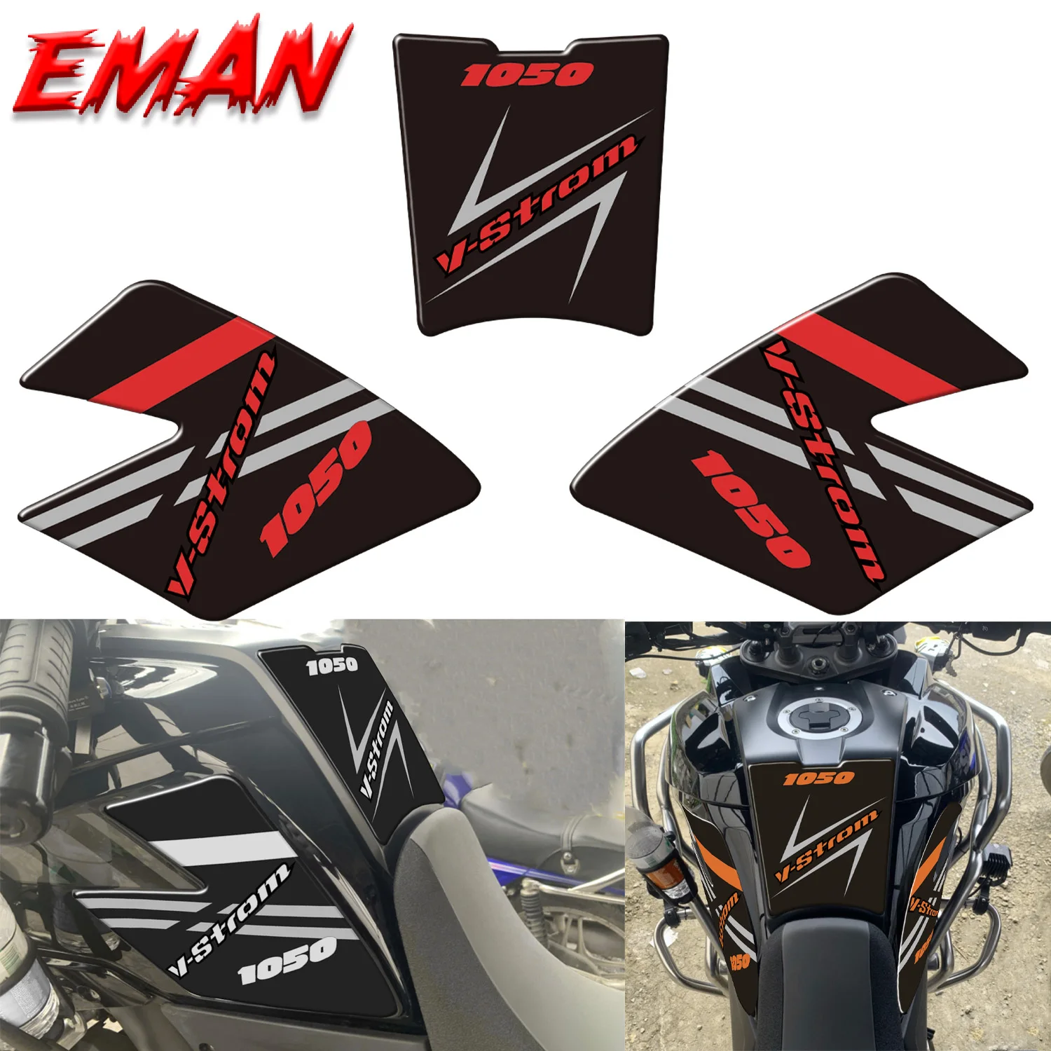 Per Suzuki V-Strom Dl1050/Xt Dl 1050/Xt New Motorcycle 3D Fuel Tank Pad Decalcomanie Adesivi Protettivi