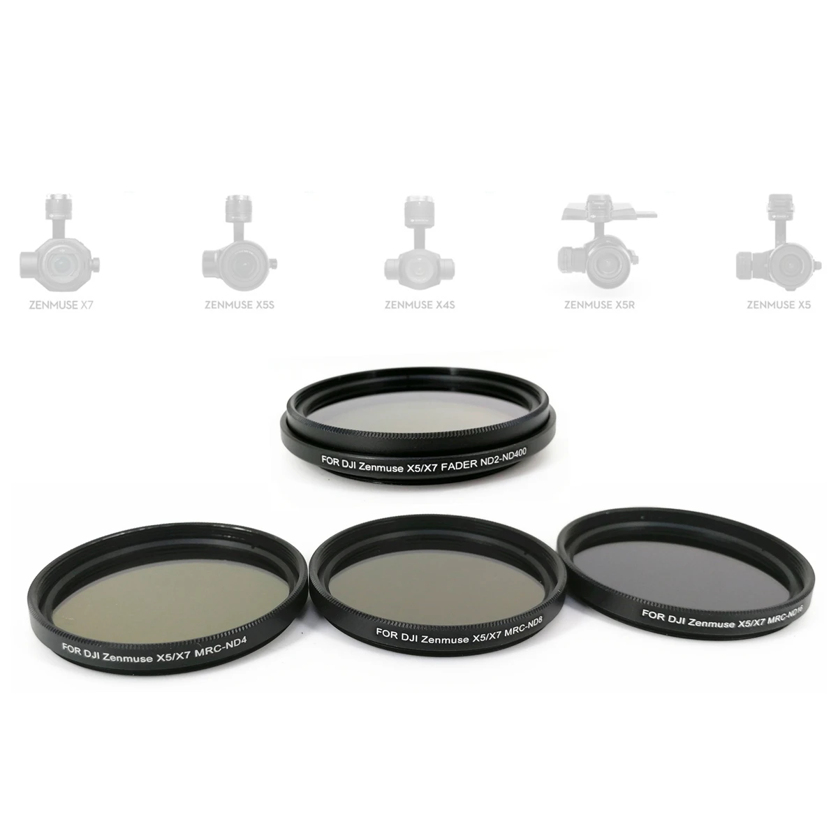 Nd4 Nd8 Nd16 Ndx Fader Kit Filtro Obiettivo A Densità Neutra Variabile Per Dji Zenmuse X5 X5R X5S X7 Gimbal Camera Inspire 2 As Nd2-400