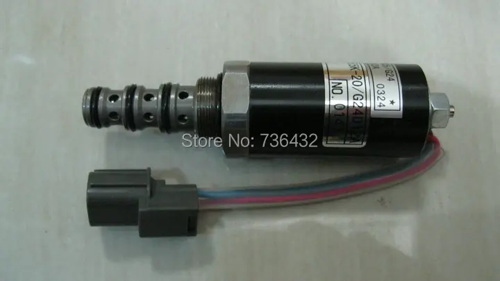 Trasporto Libero Veloce! Kato Escavatore 820 Di Sicurezza Blocco A Solenoide Valvola Kdrde5K-20/G24D05-Kato Escavatore Valvola A Solenoide