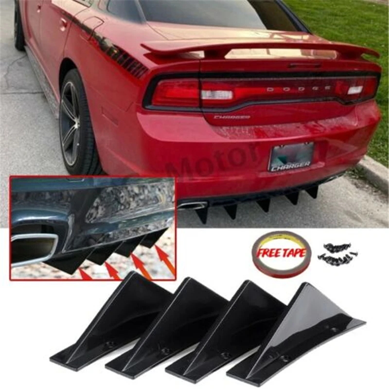 Diffusore Paraurti Posteriore Auto 4 Pezzi Per Ford Ranger Fusion Fiesta Mondeo Mk4 Escort Everest