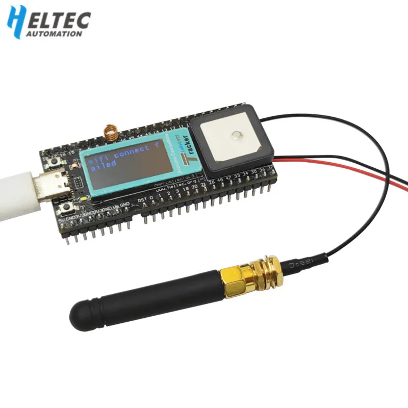 Lora Gps Wireless Tracker Iot Accessorio Per Arduino Wi-Fi, Lora, Bluetooth, Display Oled Gnss Type-C Esp32-S3Fn8 + Sx1262 + Uc6580