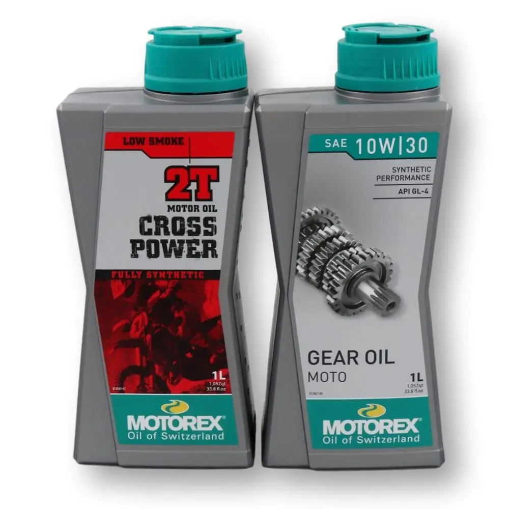 Olio Motorex Cross Power 2T 1L + Cambio Olio E Frizione Motorex 10W30