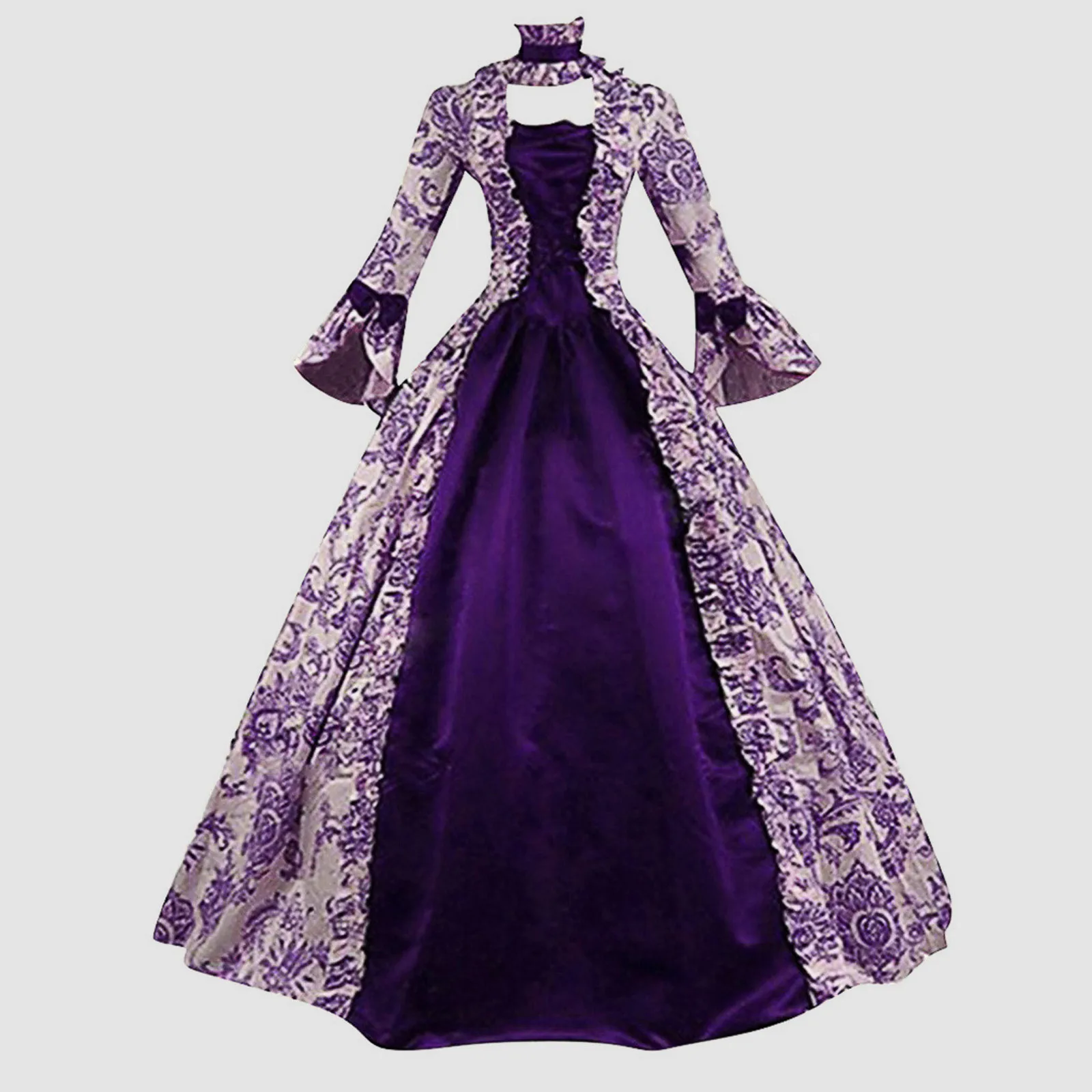 Cocktail Medievale Rinascimentale Vittoriano Ball Dress Per Le Donne Champagne Masquerade Costume Queen Ball Gowns Luxury Golden