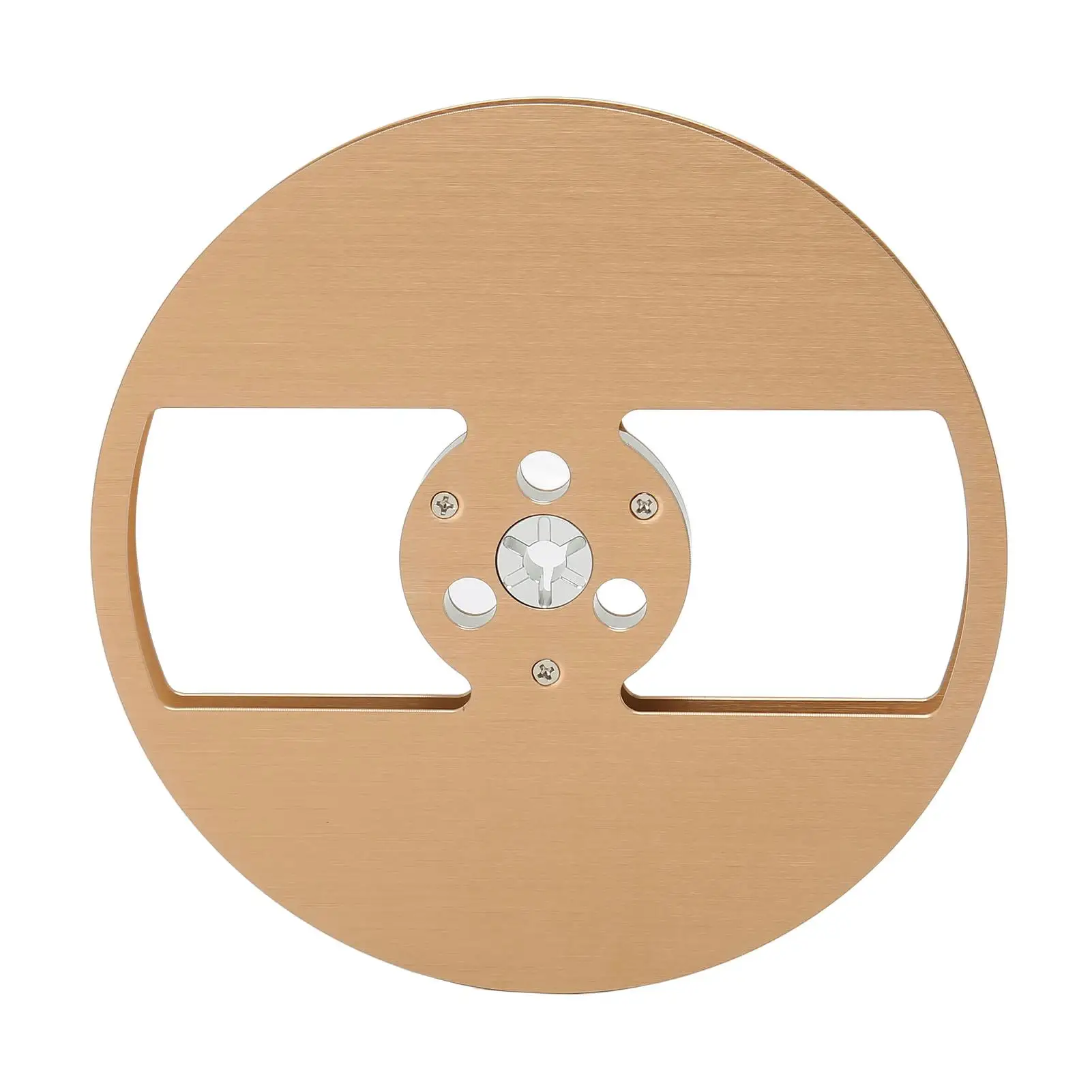 Per Teac Nuovo 1/4 7 Bobina Vuota In Lega Di Alluminio-2 Fori Apertura Takeup Tape Part