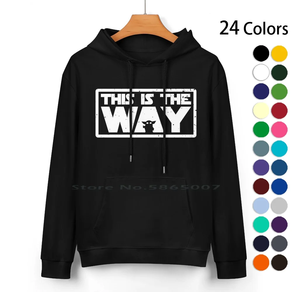 Sa La Via (Grunge) Maglione Con Cappuccio In Puro Cotone 24 Colori Libro Di Boba Fett Jango Mythosaur Mando Grogu Baby Slave 1