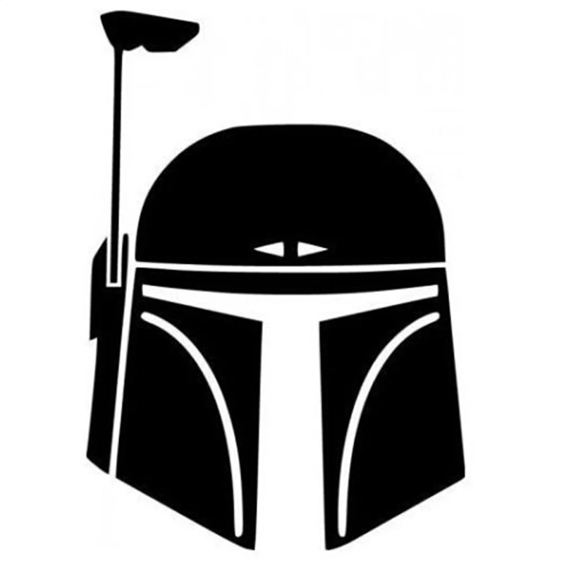 Boba Fett Helmet Window Sticker Decalcomania Del Vinile Car Truck Jdm Funny Decor